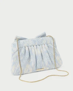 Loeffler Randall Rayne White Lace Bow Clutch
