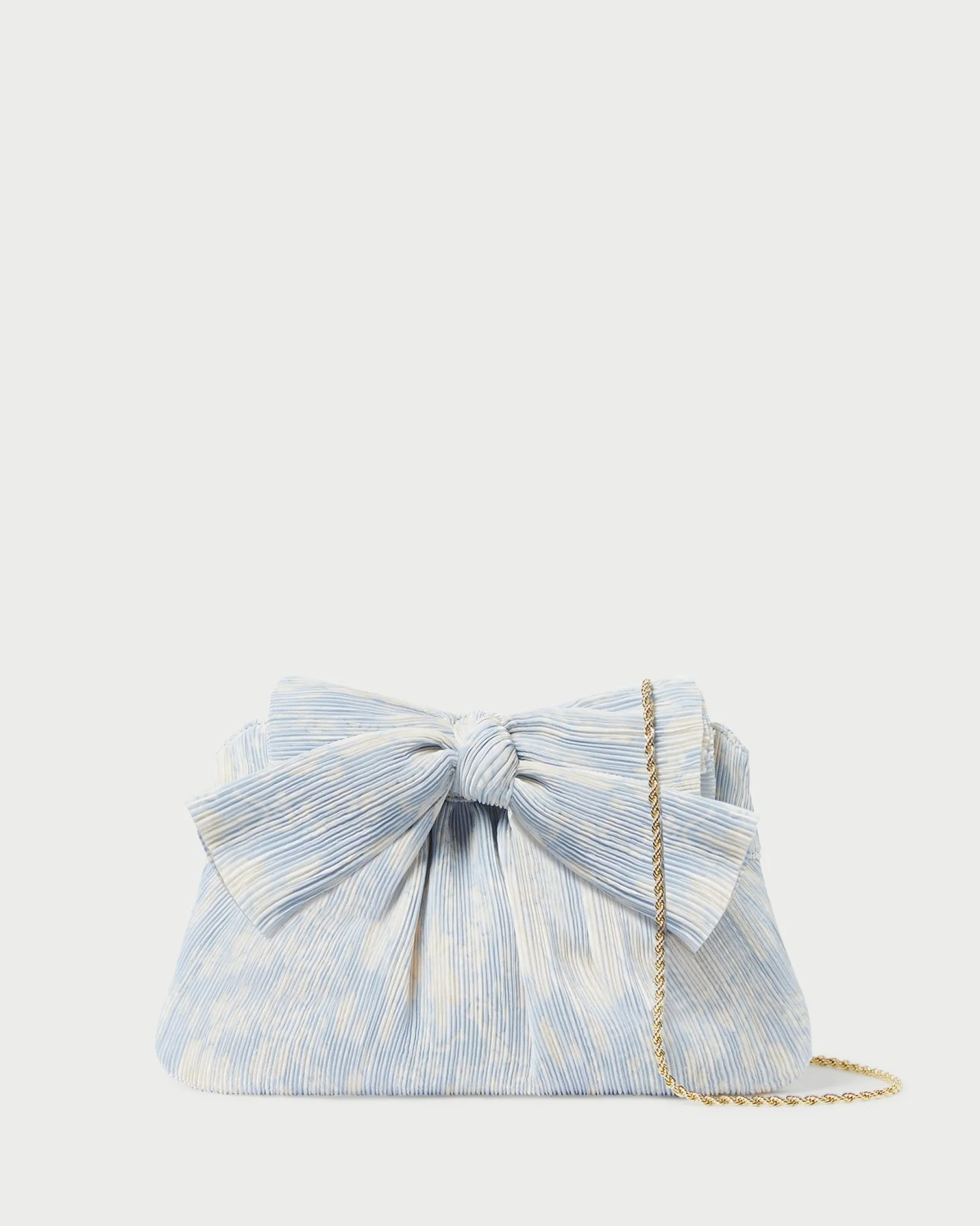 Loeffler Randall Rayne White Lace Bow Clutch