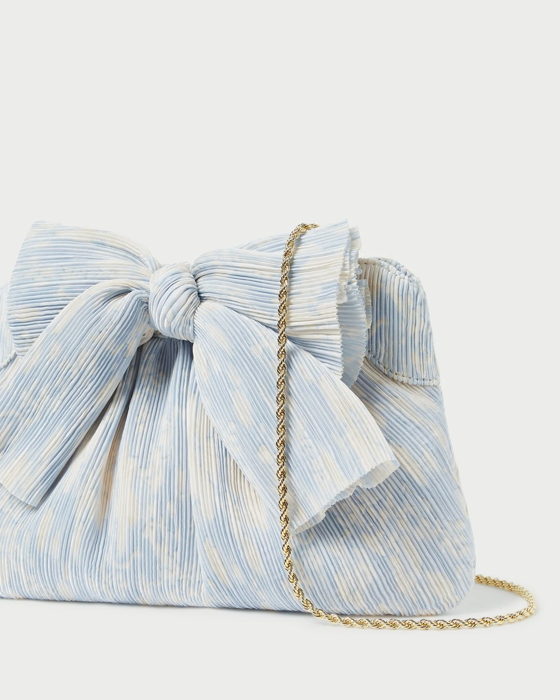 Loeffler Randall Rayne Pleated Bow Clutch