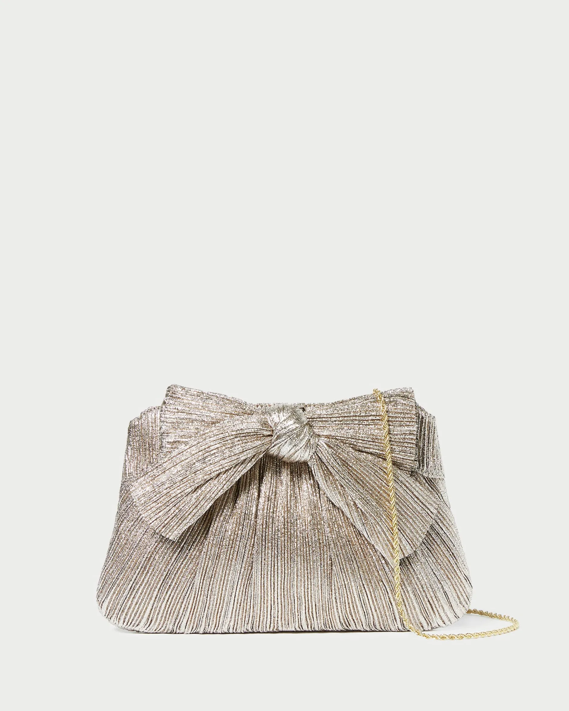 Loeffler Randall Rayne Pleated Bow Clutch