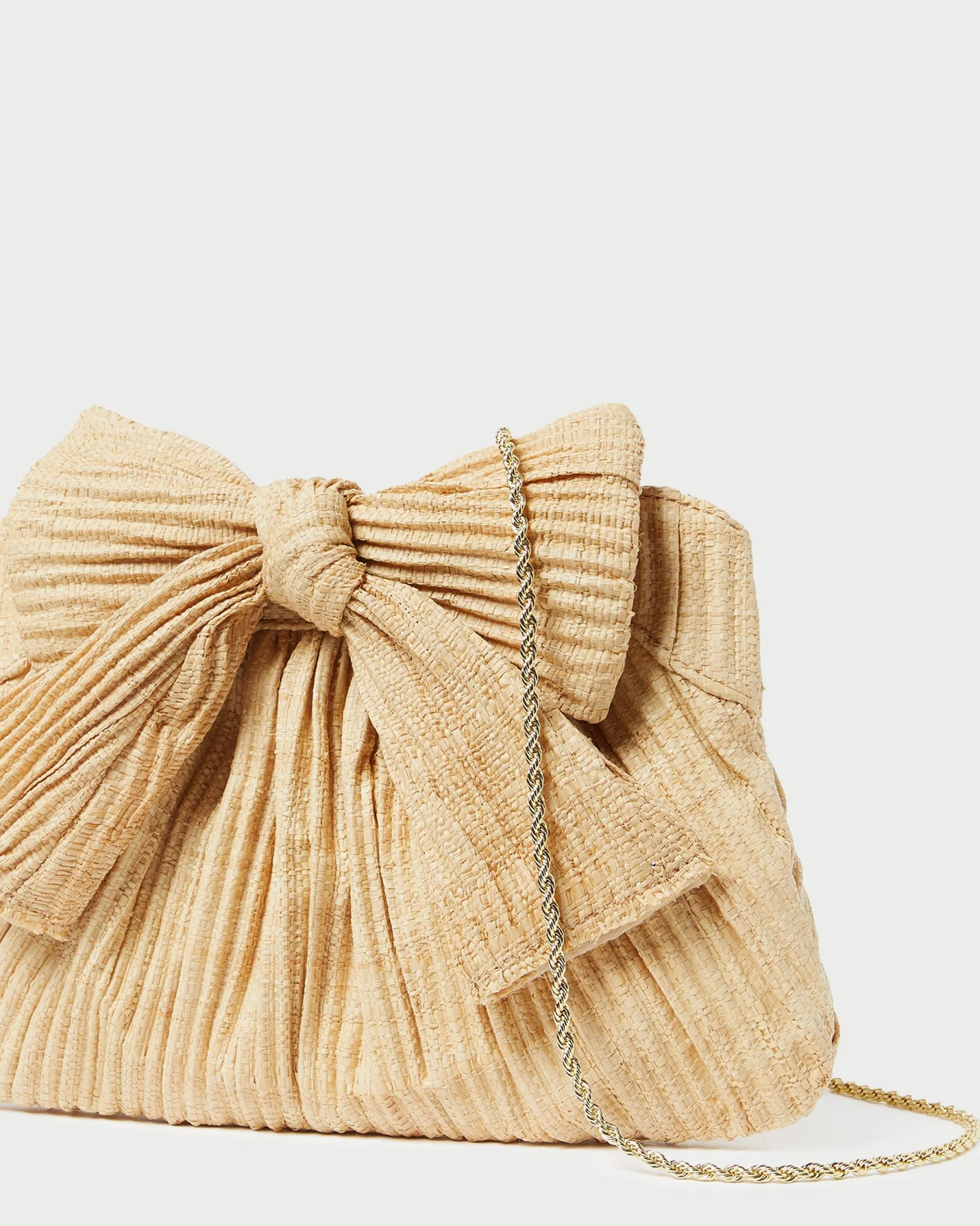 Loeffler Randall Rayne Pleated Bow Clutch
