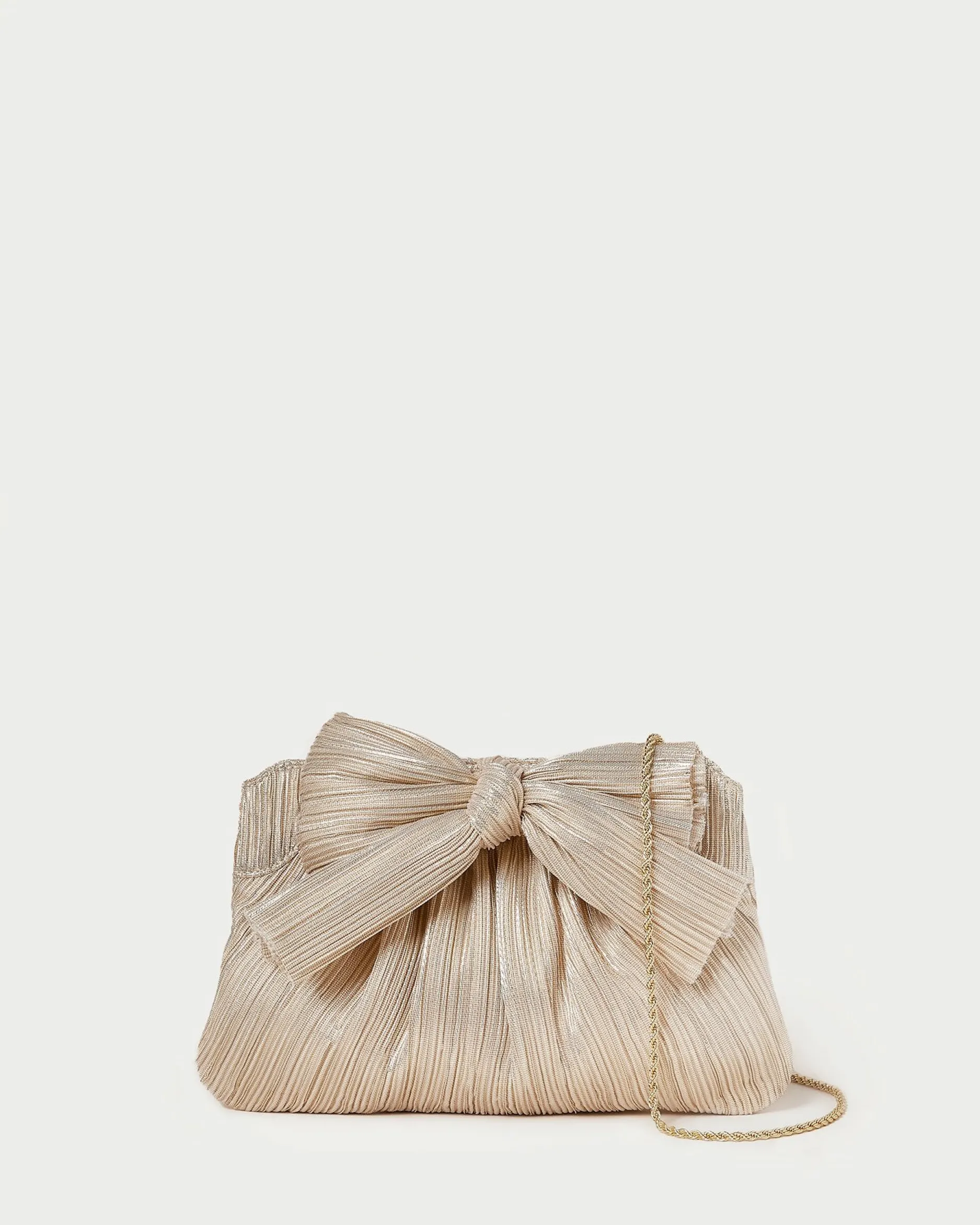 Loeffler Randall Rayne Pleated Bow Clutch