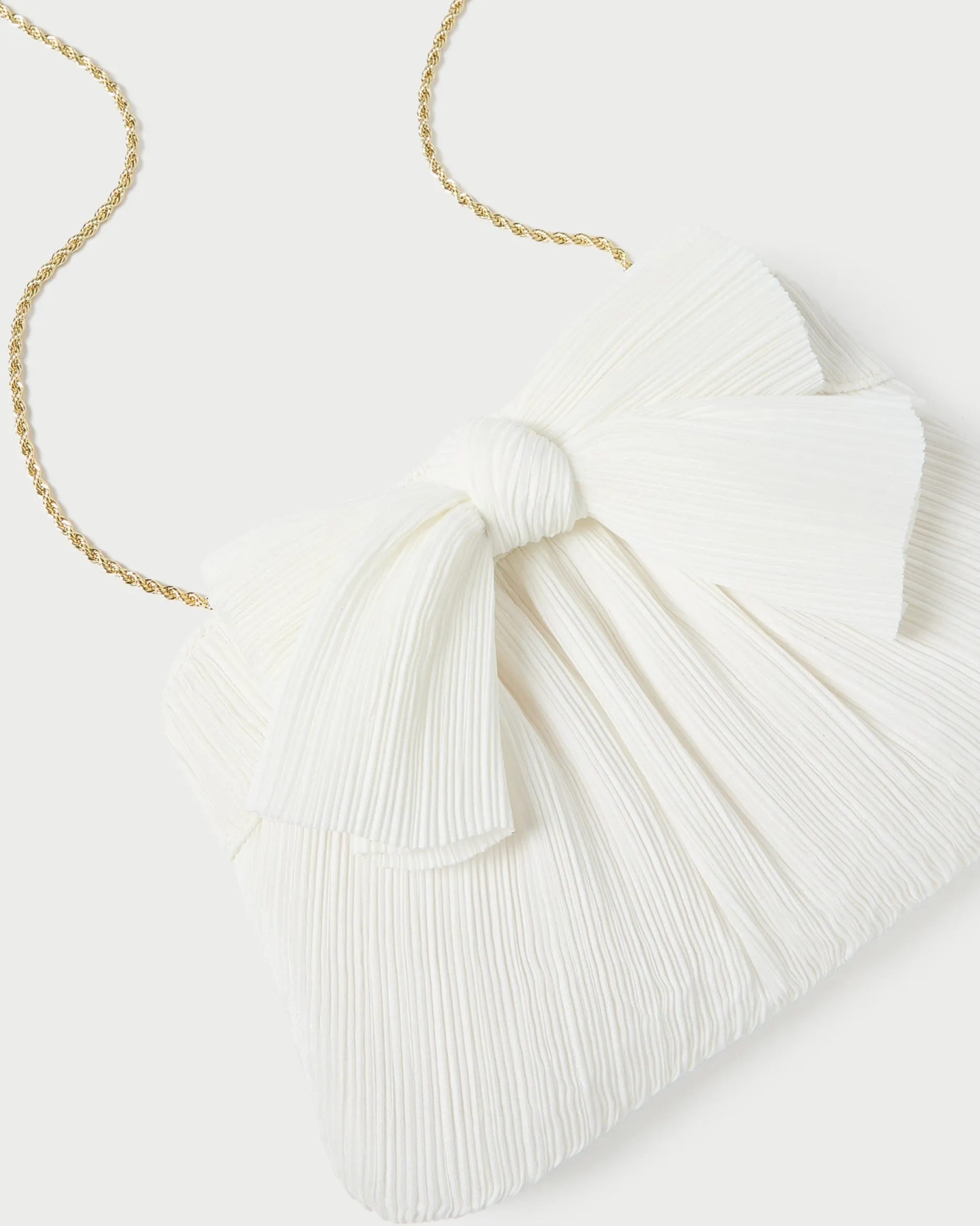 Loeffler Randall Rayne Pleated Bow Clutch