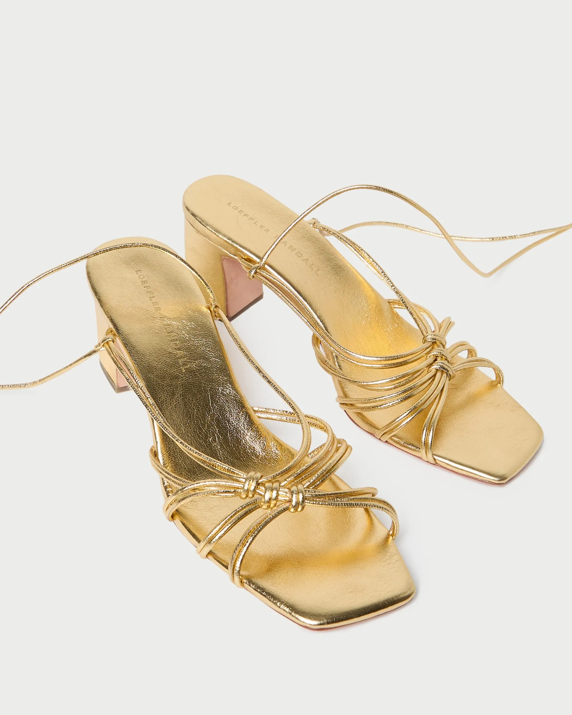 Loeffler Randall Ryder Leather Heeled Sandal