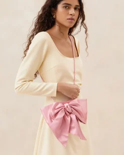 Loeffler Randall Violet Diamanté Bow Crossbody