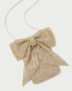 Loeffler Randall Violet Diamanté Bow Crossbody