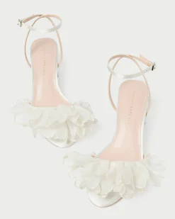 Loeffler Randall Aria Pearl Organza Heeled Sandal