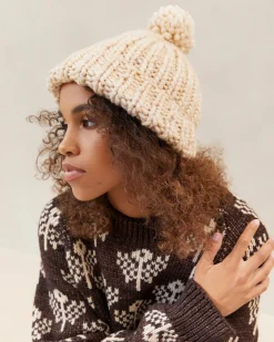 Loeffler Randall Ava Knit Pompom Hat