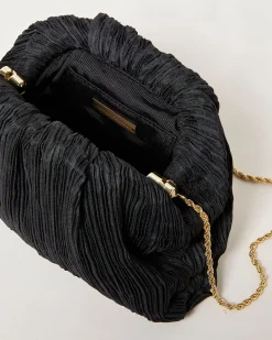Loeffler Randall Bailey Blue Floral Pleated Clutch