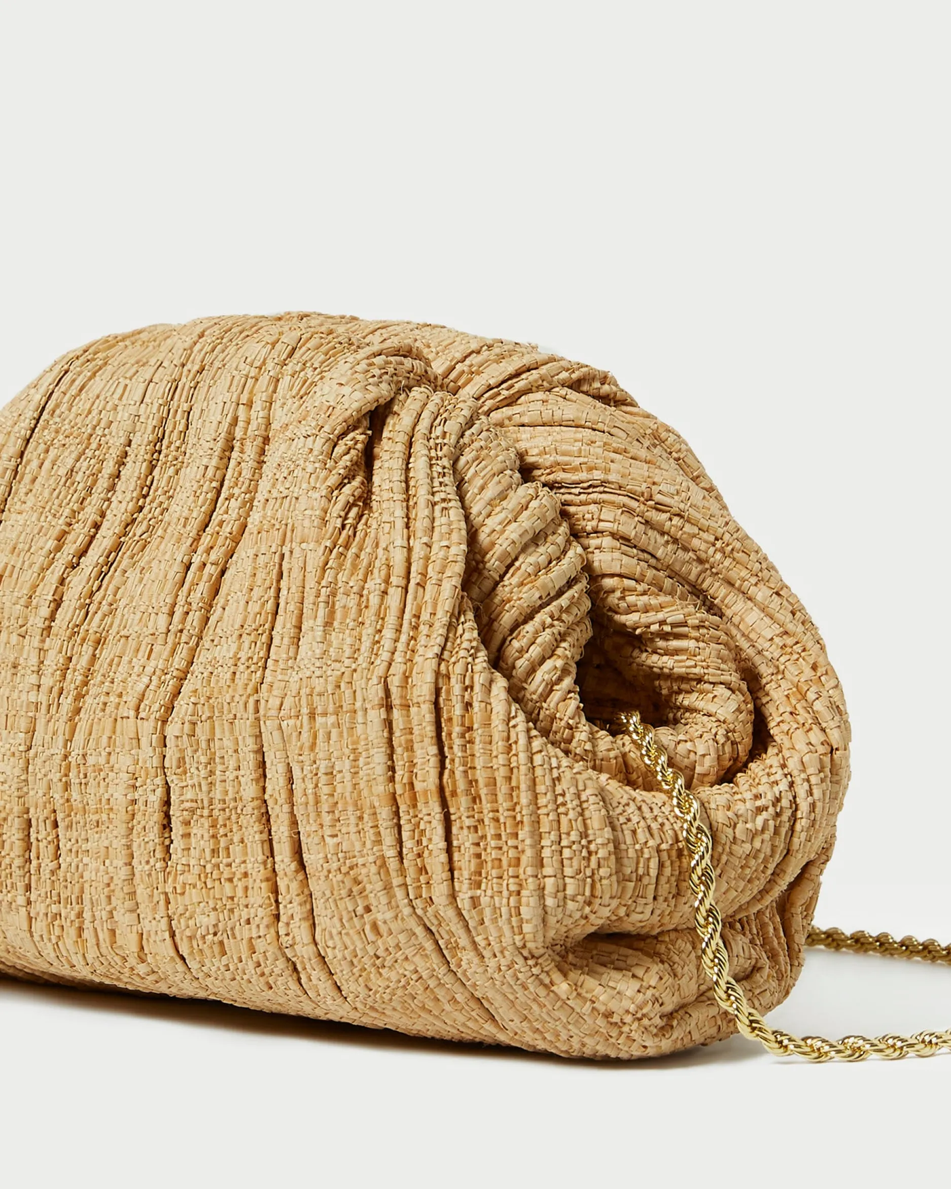 Loeffler Randall Bailey Blue Floral Pleated Clutch