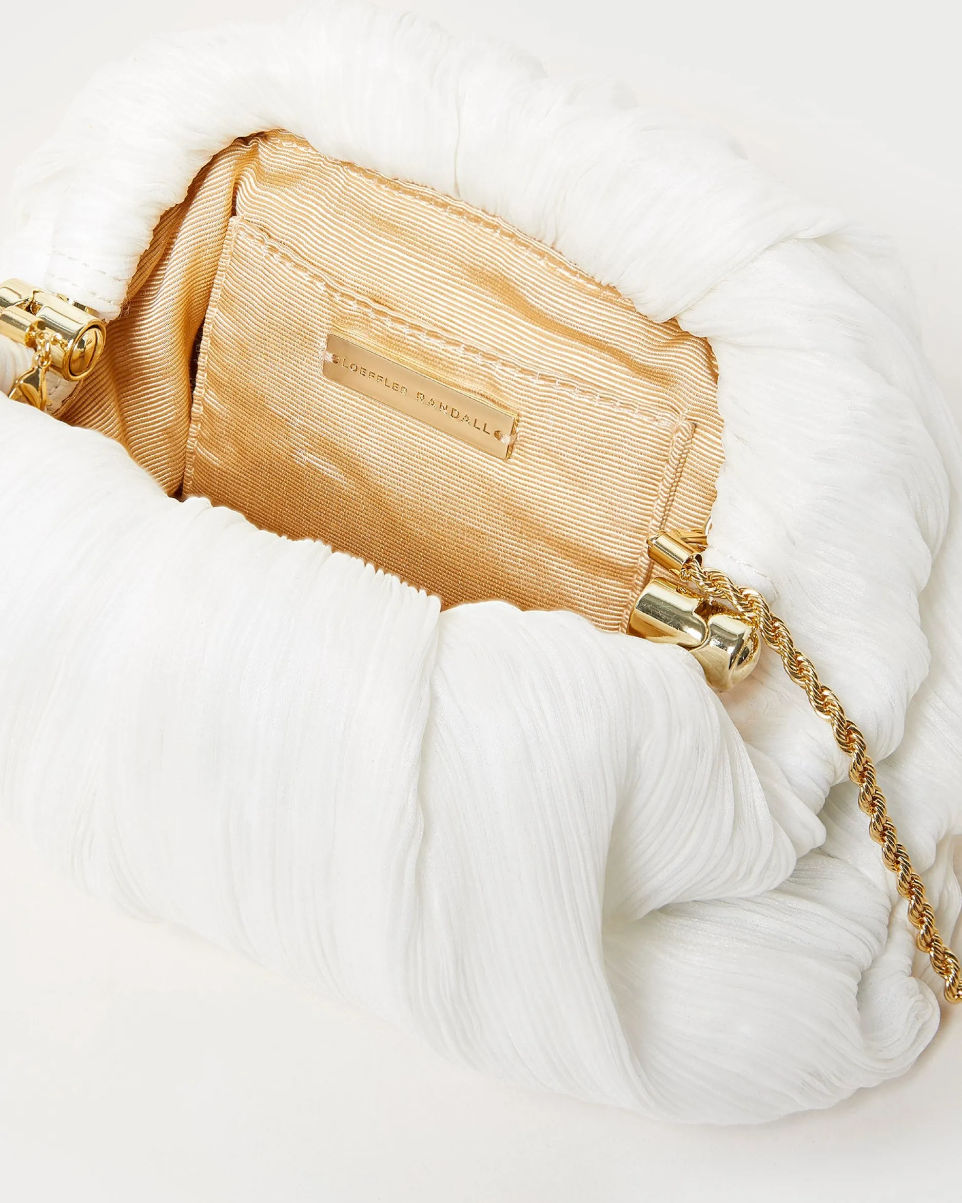 Loeffler Randall Bailey Blue Floral Pleated Clutch