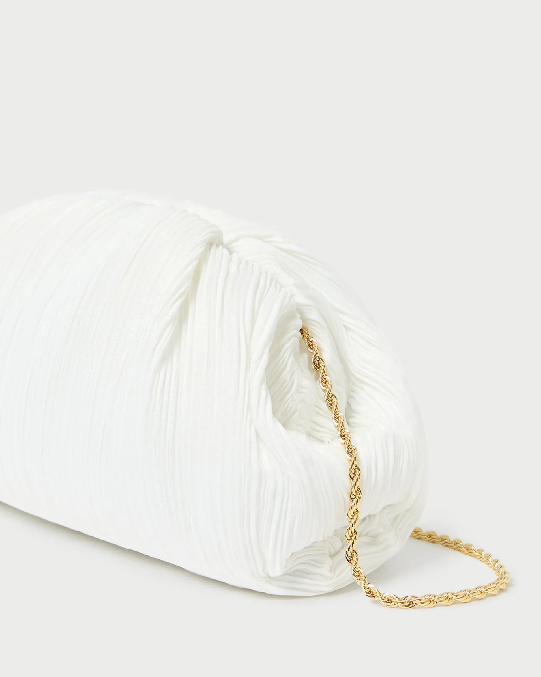 Loeffler Randall Bailey Blue Floral Pleated Clutch