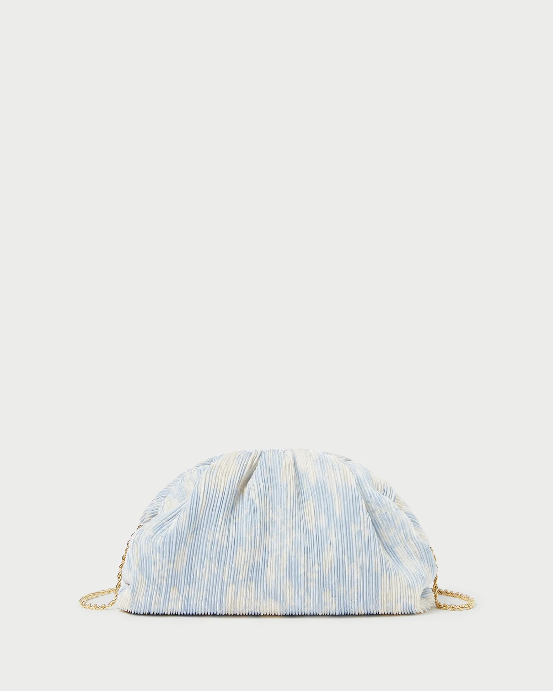 Loeffler Randall Bailey Blue/Crystal Dome Clutch