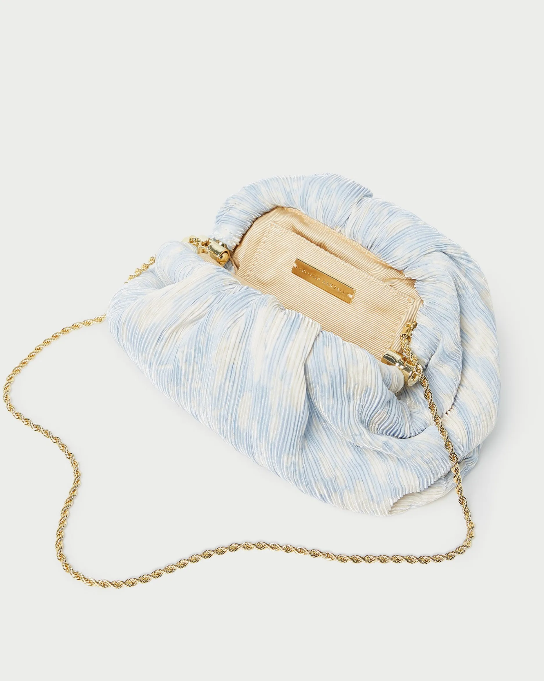Loeffler Randall Bailey Blue/Crystal Dome Clutch