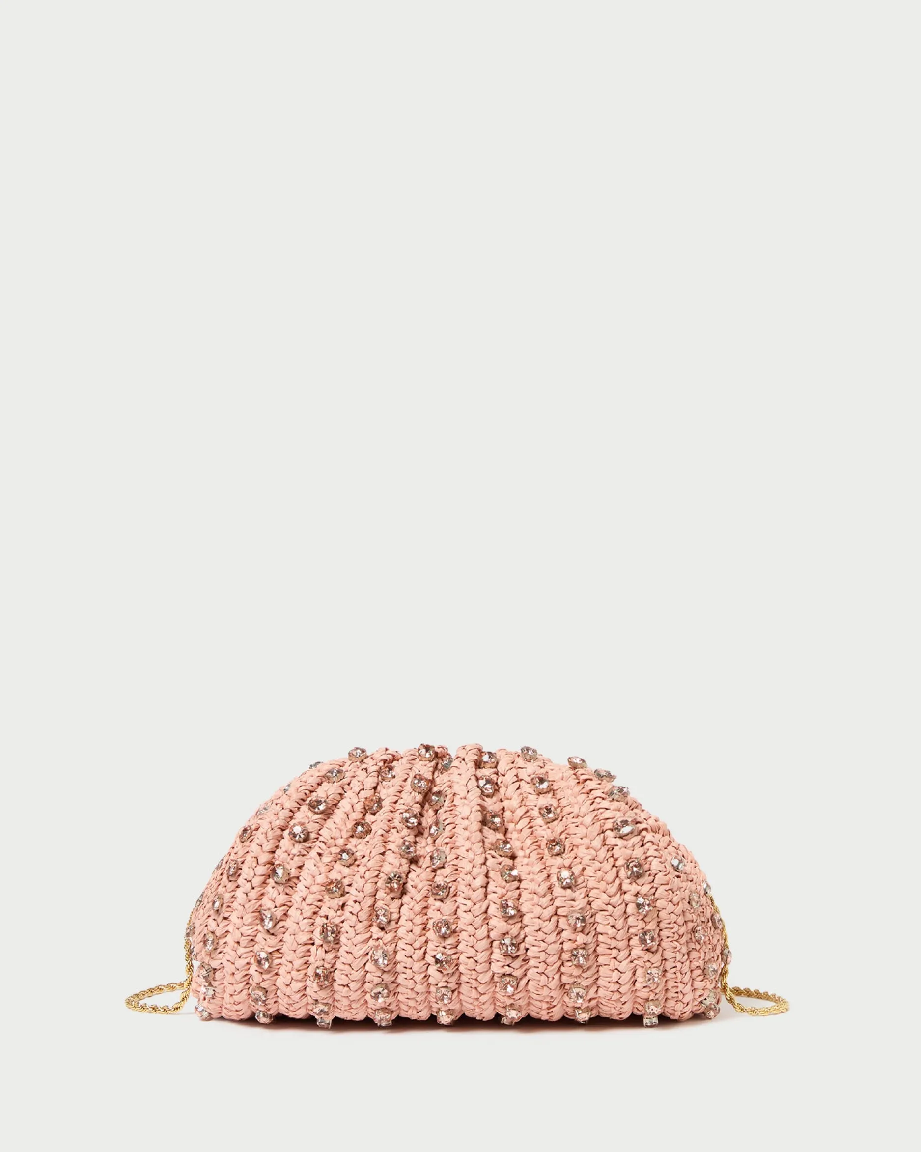 Loeffler Randall Bailey Blue/Crystal Dome Clutch