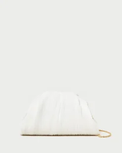 Loeffler Randall Bailey White/Crystal Dome Clutch