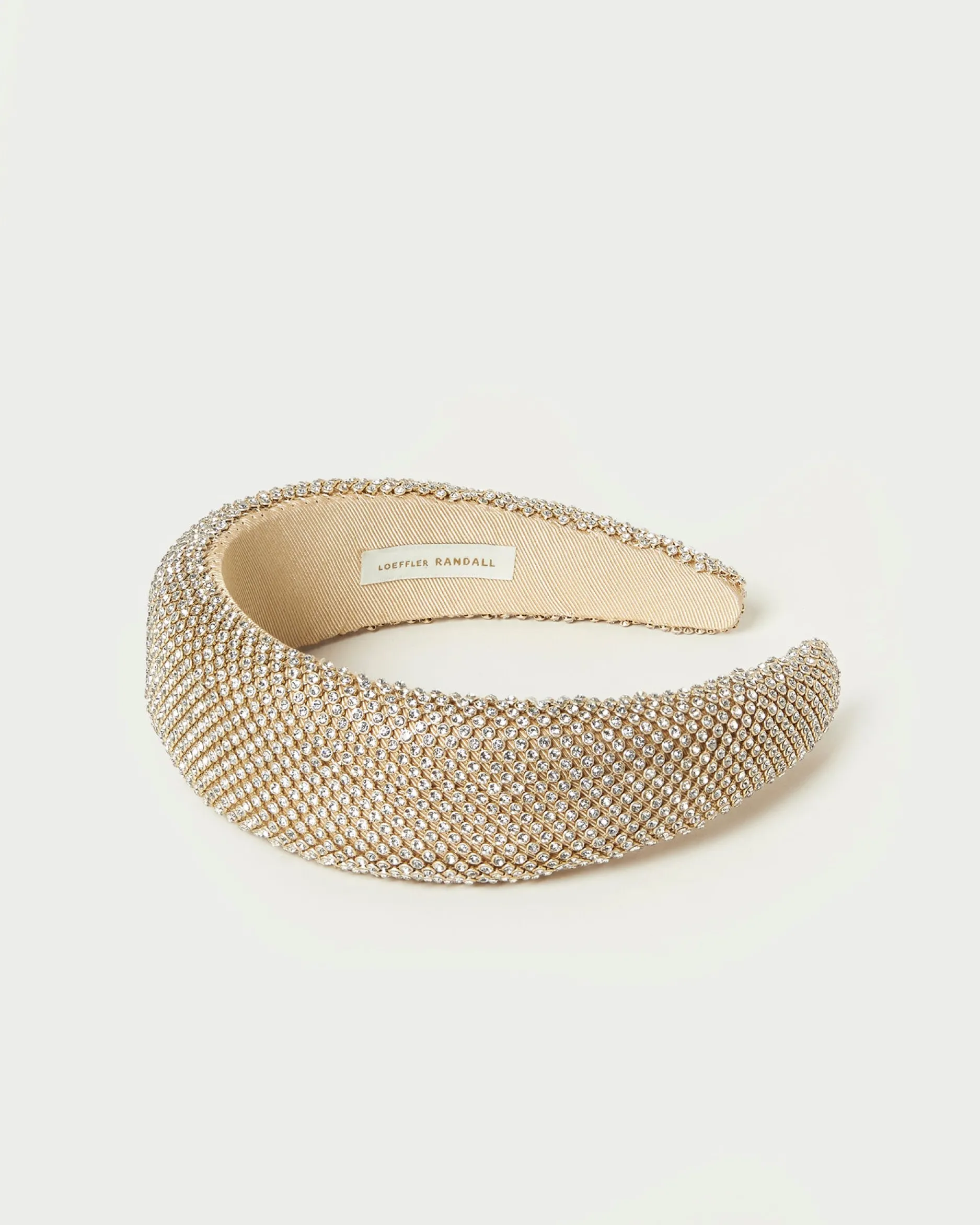 Loeffler Randall Bellamy Natural/Crystal Puffy Headband
