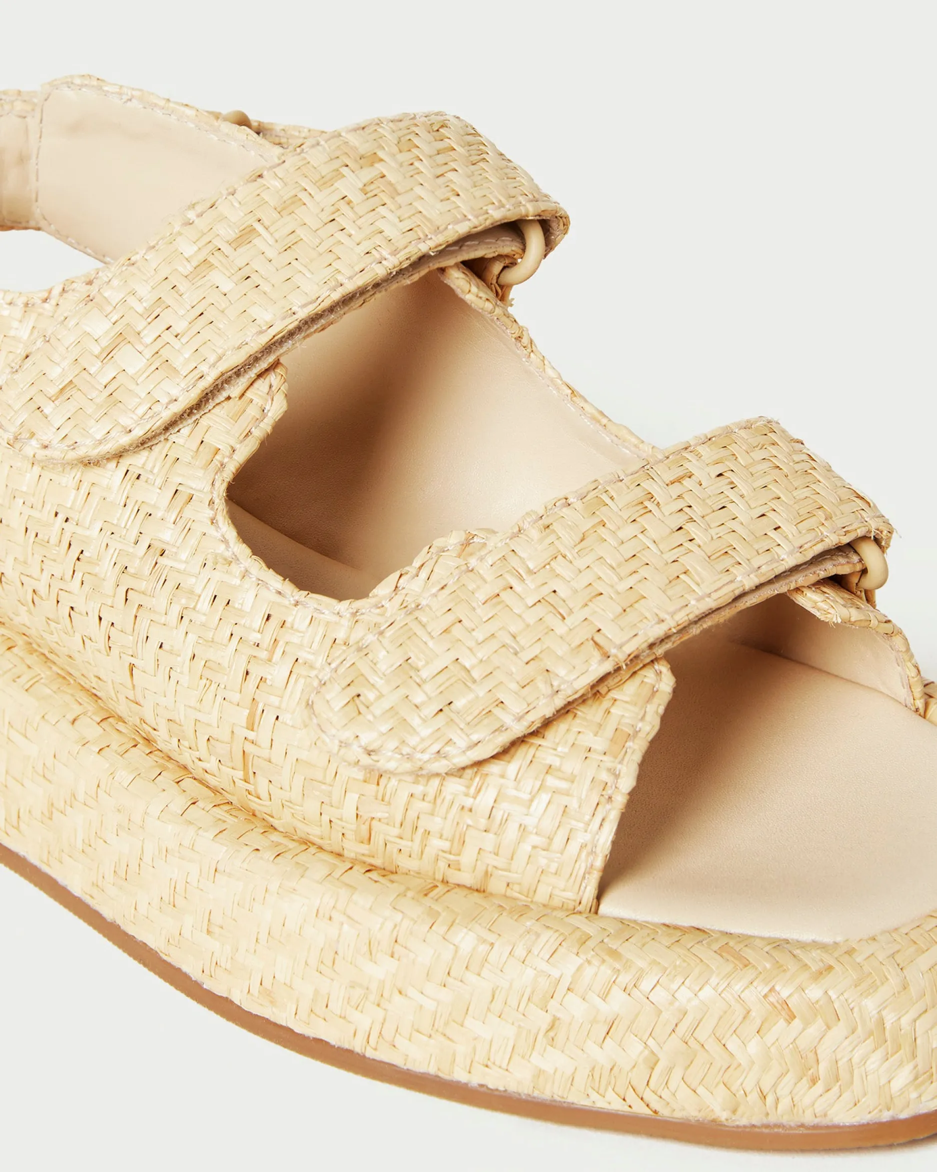 Loeffler Randall Blaise Raffia Platform Sandal