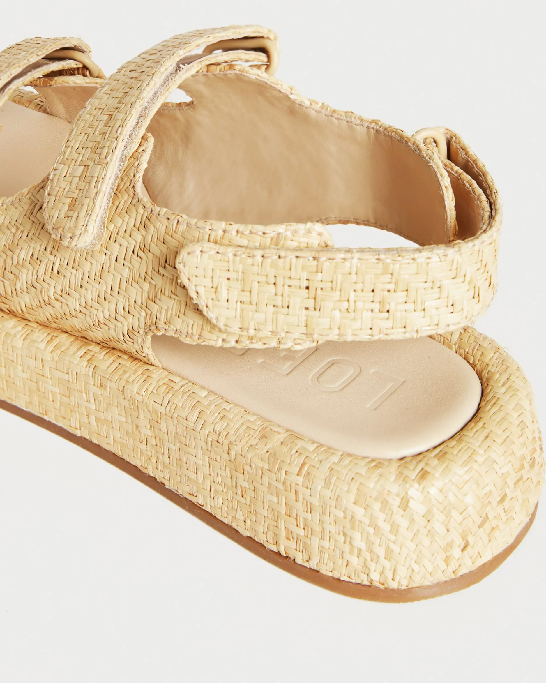Loeffler Randall Blaise Raffia Platform Sandal