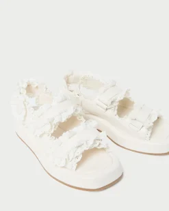 Loeffler Randall Blaise Raffia Platform Sandal