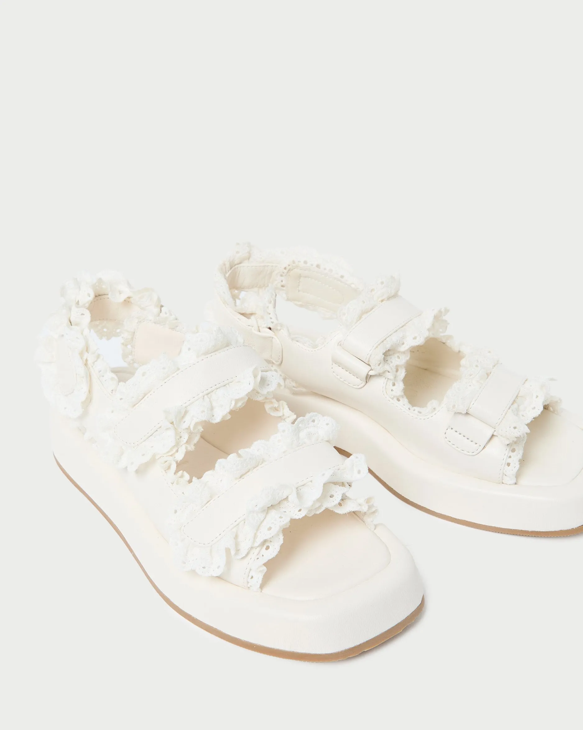 Loeffler Randall Blaise Raffia Platform Sandal