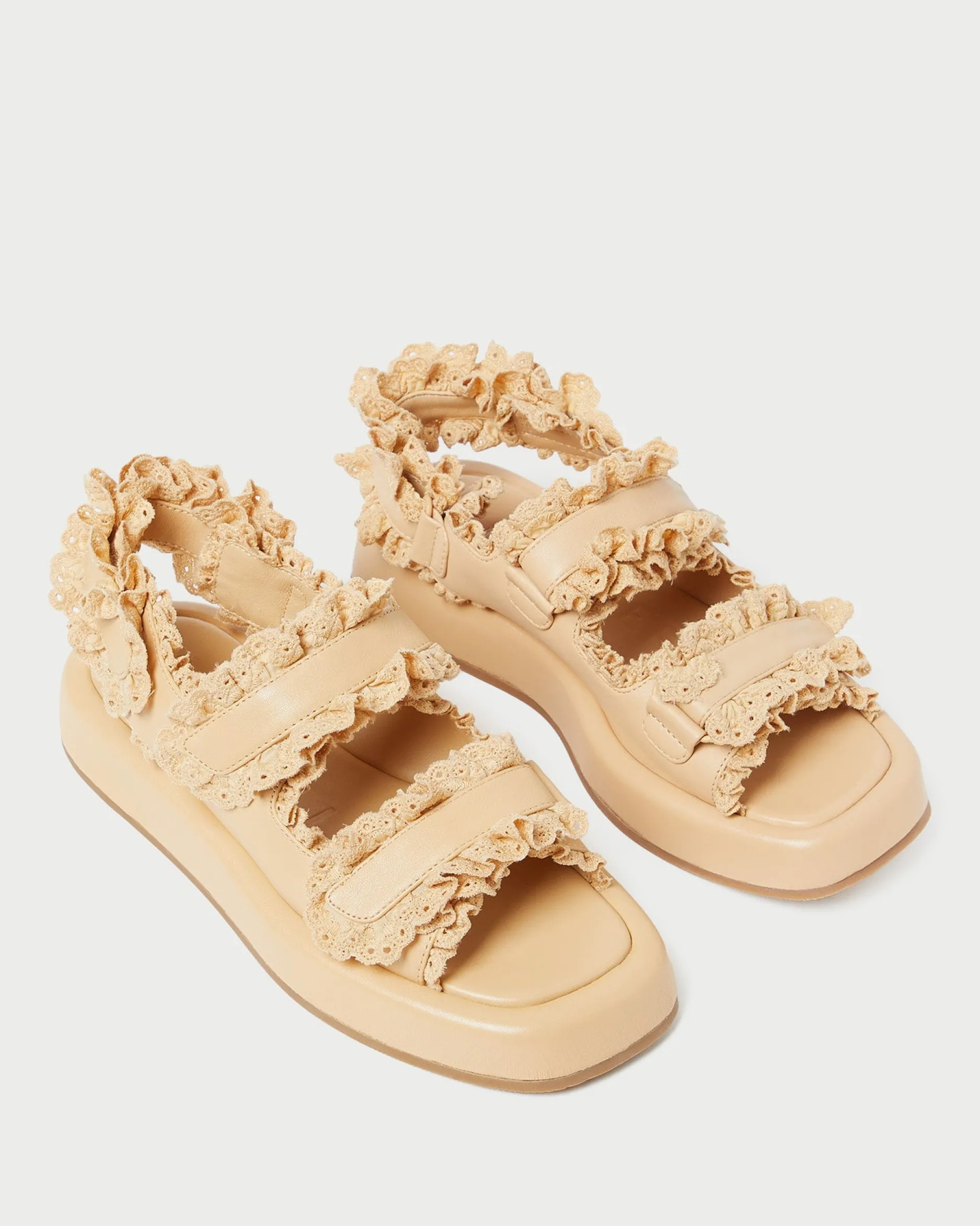 Loeffler Randall Blaise Leather Platform Sandal