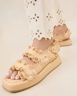 Loeffler Randall Blaise Leather Platform Sandal