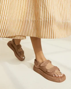 Loeffler Randall Blaise Leather Platform Sandal