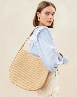Loeffler Randall Bowen Natural Straw Hobo