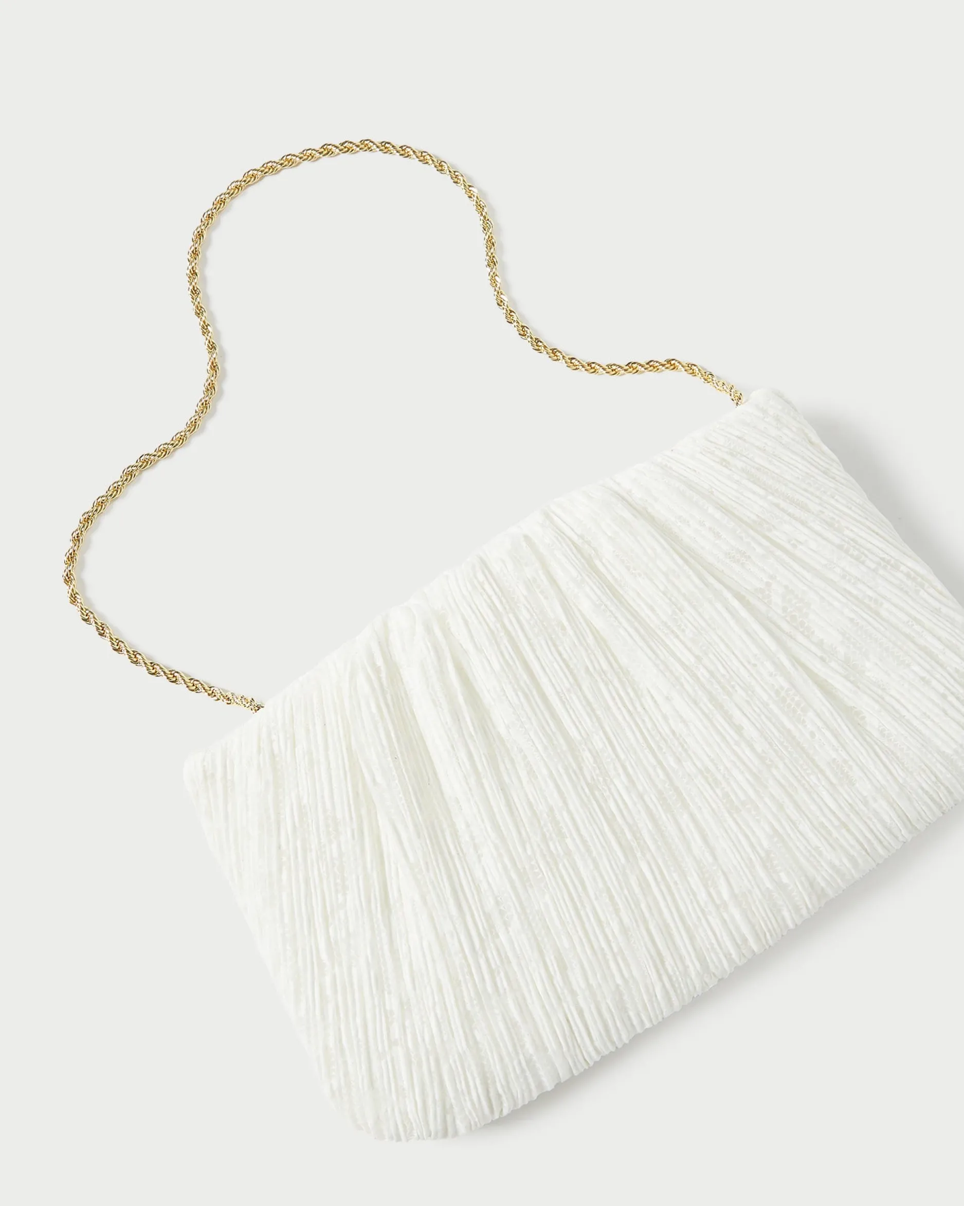 Loeffler Randall Brit Flat Pleated Clutch