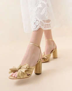 Loeffler Randall Camellia Blue Floral Bow Heel