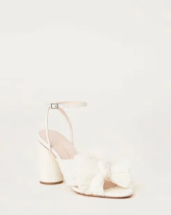 Loeffler Randall Camellia Blue Floral Bow Heel