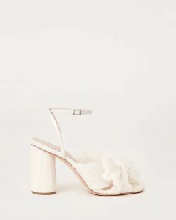Loeffler Randall Camellia Blue Floral Bow Heel