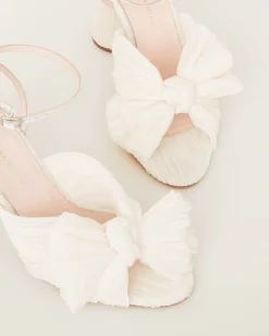 Loeffler Randall Camellia Blue Floral Bow Heel