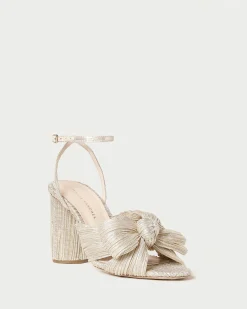 Loeffler Randall Camellia Blue Floral Bow Heel