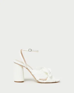 Loeffler Randall Camellia Blue Floral Bow Heel