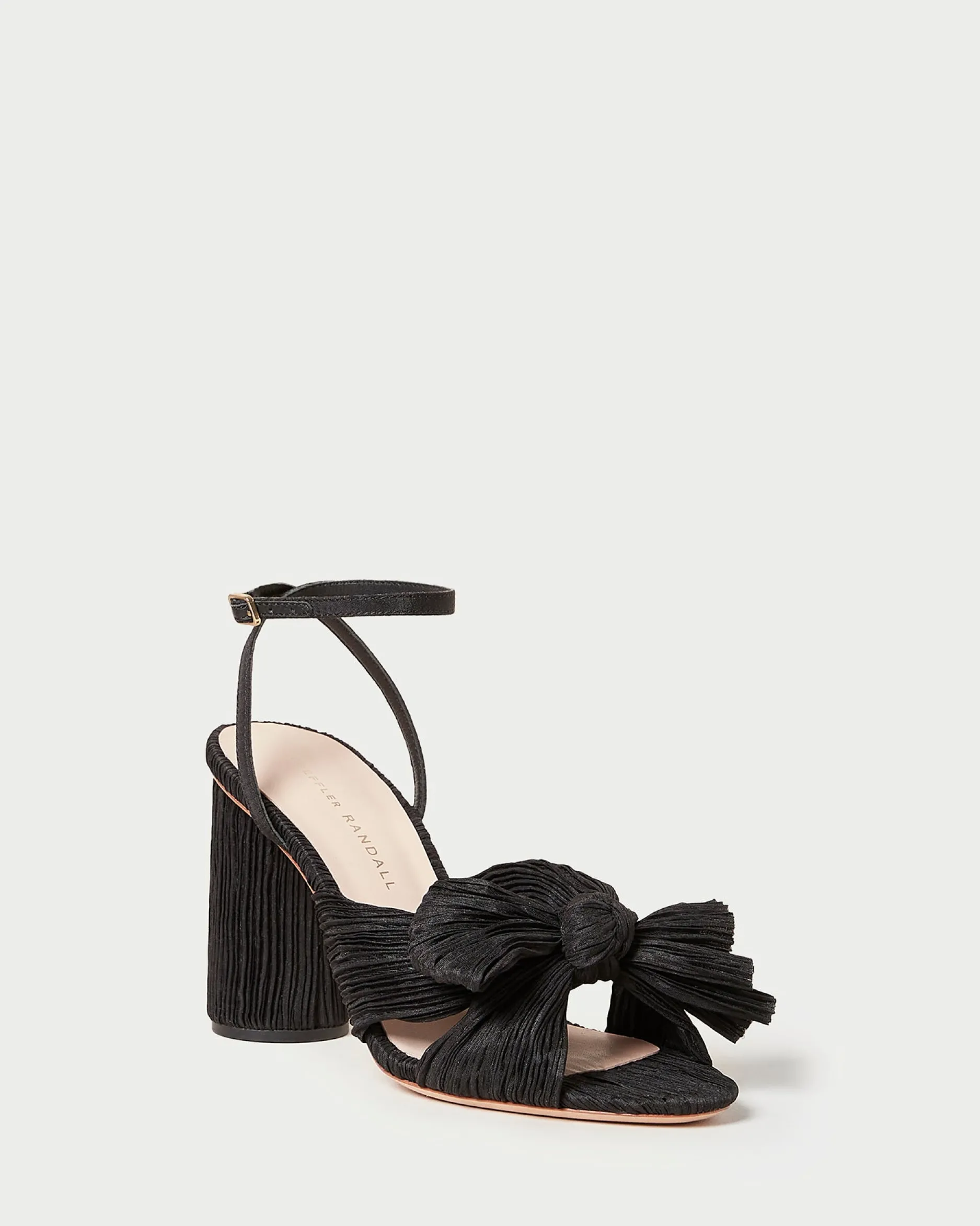 Loeffler Randall Camellia Pearl Pleated Bow Heel