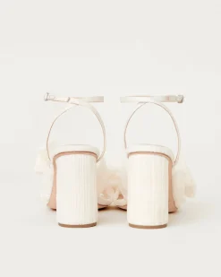Loeffler Randall Camellia Pearl Pleated Bow Heel