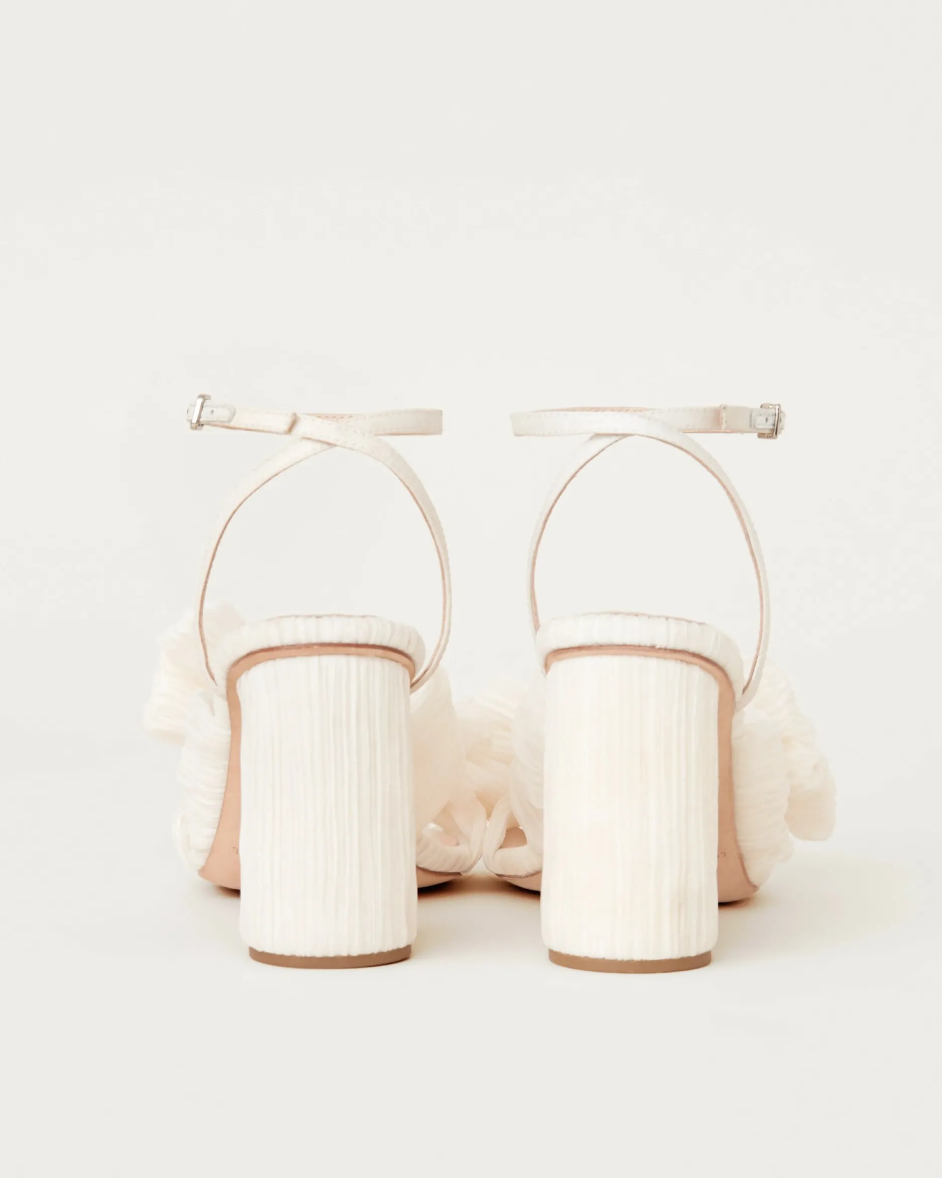 Loeffler Randall Camellia Pearl Pleated Bow Heel