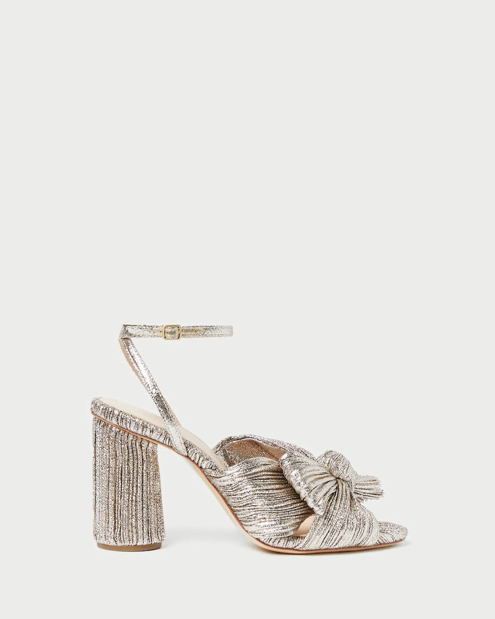 Loeffler Randall Camellia Pearl Pleated Bow Heel