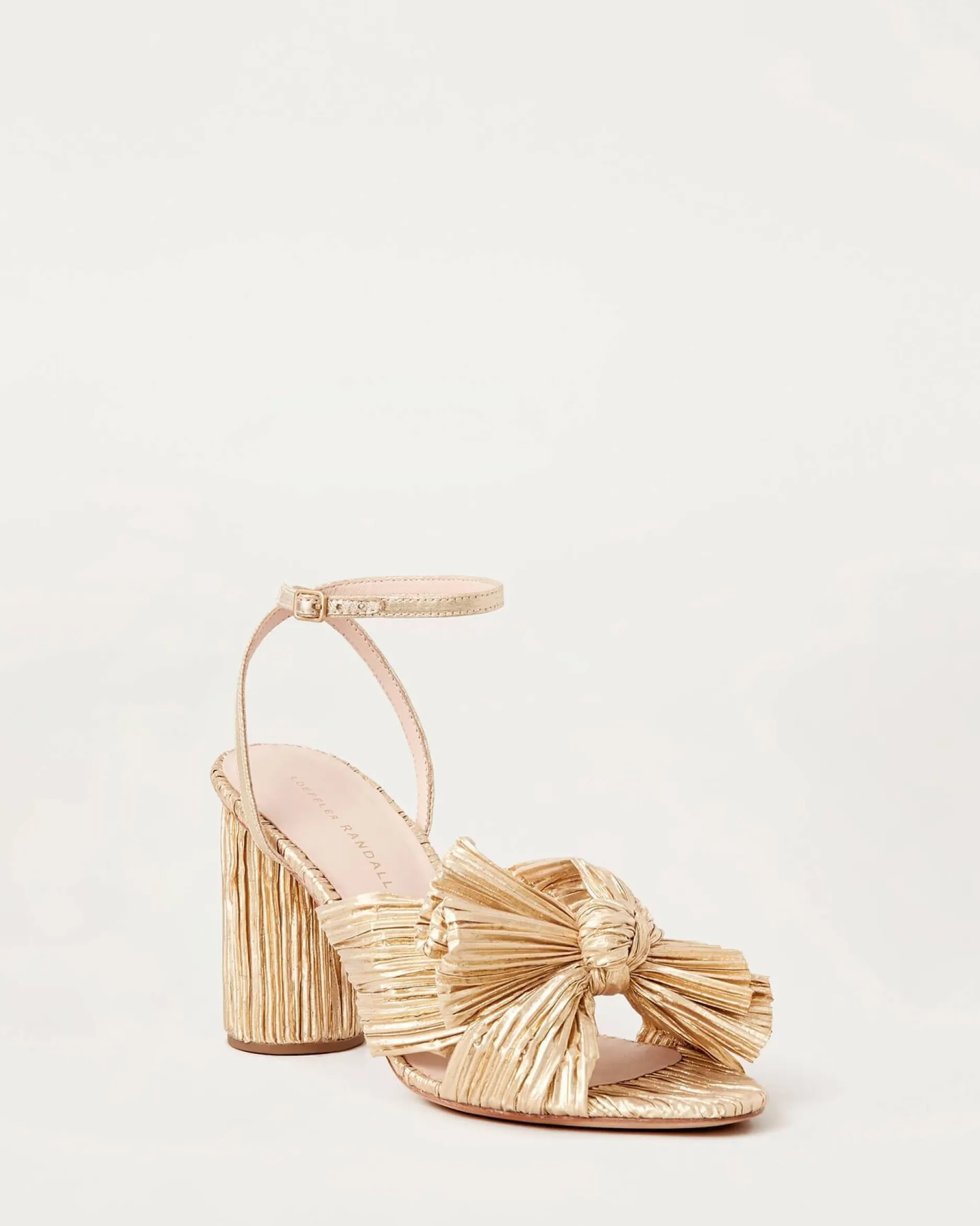 Loeffler Randall Camellia Pearl Pleated Bow Heel