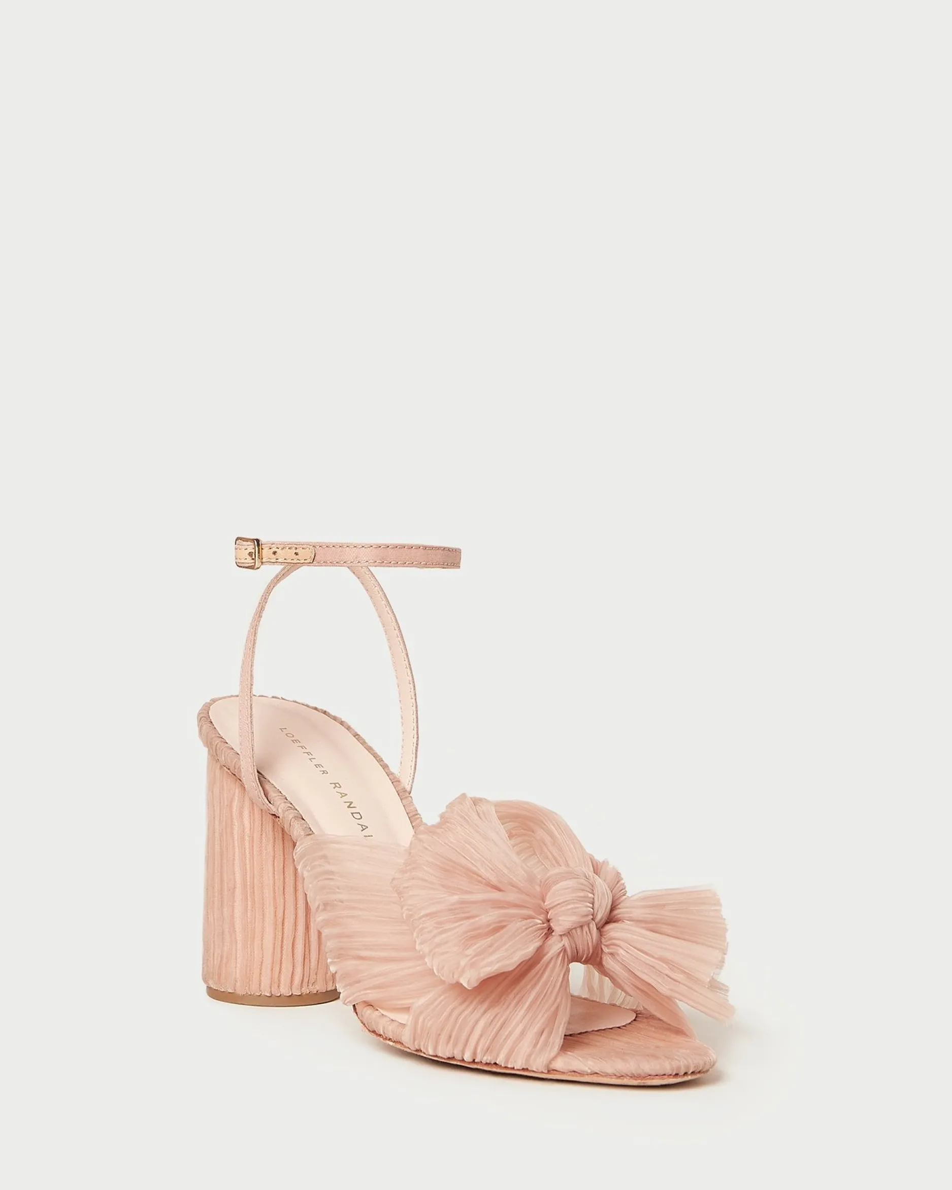 Loeffler Randall Camellia Pearl Pleated Bow Heel