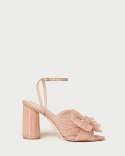Loeffler Randall Camellia Pearl Pleated Bow Heel