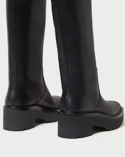 Loeffler Randall Carlee Black Tall Lug Boot