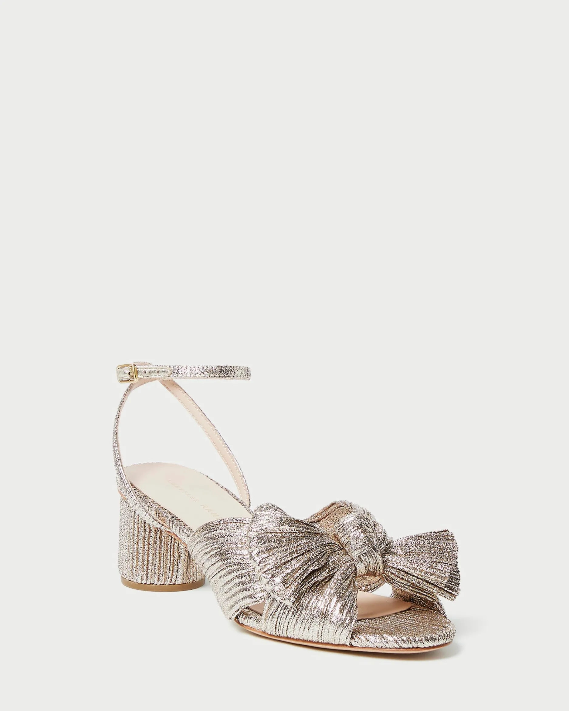 Loeffler Randall Dahlia Blue Floral Bow Heel