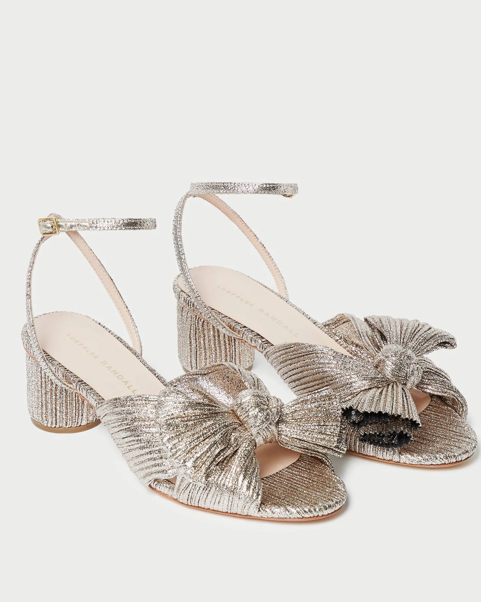 Loeffler Randall Dahlia Blue Floral Bow Heel