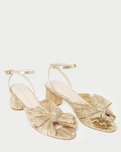 Loeffler Randall Dahlia Blue Floral Bow Heel