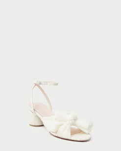 Loeffler Randall Dahlia Blue Floral Bow Heel