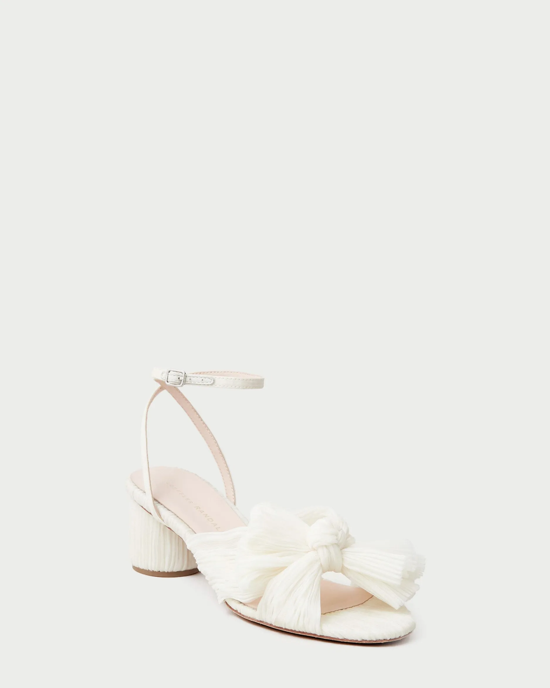Loeffler Randall Dahlia Blue Floral Bow Heel