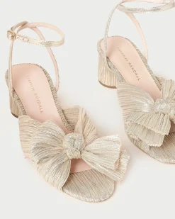 Loeffler Randall Dahlia Blue Floral Bow Heel
